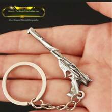 2025 New Model Keychain Pendant - Valorant Game Weapon Accessory, Ghost Viper Gold Emperor Mini Model Toy Keychain, 5cm, Gift For Couple, Colleague, Friend, Senior, Reward, Commercial, Anniversary, Festival