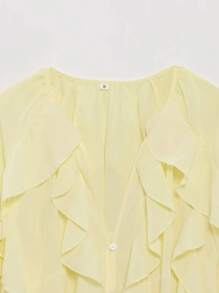 Nouvelle arrivée Blouse à volants superposés pour femmes d'été DEEKA
