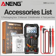 Digital Multimeter High Precision Display Anti-Burn Universal Meter Intelligent Repair Multifunctional Electric Current Tester - Black - View 10