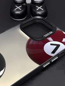 1 pièce Étui de protection pour téléphone, design graphique de billard, noir mat, anti-rayures et anti-traces de doigts. Compatible avec 16/16Pro/16Plus/15/15ProMax/15Pro/11/12/13/14ProMax/11Pro/11ProMax/12Pro/12ProMax/13Pro/13ProMax/14Pro/14ProMax. Texture premium créative. - Multicolore - Voir 4