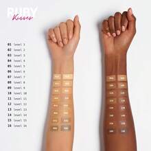 Ruby Kisses 3D Face Creator Cream Foundation &Amp; Concealer, 12 Hours Long Lasting, Medium To Full Coverage, Non-Greasy, Ideal For Makeup &Amp; Contour Palette (Level 14) - 2-5 Level 14 - 查看 6