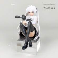 1 pieza Figura de acción perifférica de anime adorable, decoración para carro, computadora, equipo de audio del hogar o regalo, personaje de dibujos animados de chica coneja encantadora