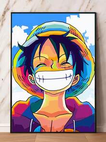 1 幅海贼王经典日本动漫人物高清画作适合房间、卧室、客厅、礼物装饰海报抽象画无框 - 彩色 - 查看 25