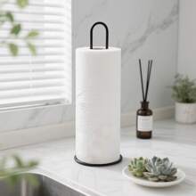 1/2pcs Metal Paper Towel Holder, Suitable For Kitchen Countertop, Bar, And Dining Table, Fits Standard And Jumbo Rolls