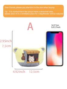 Succulent Flower Pots Fun Succulent Plants Kindergarten Small Potted Balcony Desktop Decoration Cartoon Kitten Little Fox - Multicolor - View 11