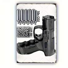 20.32x30.48cm Metal Sign--Precision Capture Power And Precision, Durable Outdoor Adventure And Competition Badge, Ideal Choice For Gun Enthusiasts, Top-Grade Air Rifle Equipment Display, Weatherproof Materia - Multicolor - View 1