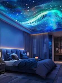 1pc/2pcs Aurora Projection Lamp - Northern Lights Projector Lamp With Remote Control - Mini Night Light Projection Ambience Lamp, Suitable For Bedroom/Ceiling/Party - Aurora - View 7