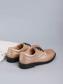 Spring New British Style Fashion Boys' Middle & Large Kids Tuxedo Loafers, Stage Performance Shoes - Champagne - View 5