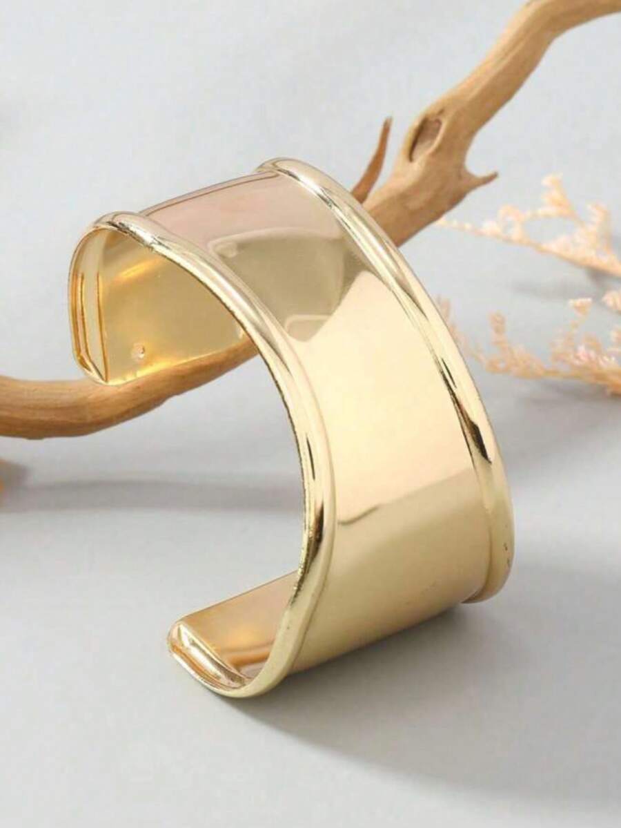 Women's Bracelet, Modern, Minimalist, Unique, Luxurious, Perfect For Composing Looks, Accessories, Minimalist, Casual, Elegant, Valentine's Day, Gift, Wife, Stylish - 金色 - 查看 1