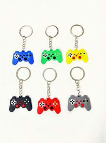 12 piezas Llavero de control de juego, regalos de fiesta con tema de juegos de colores aleatorios, relleno de regalo de cumpleaños