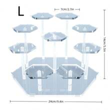 1pc Acrylic Display Box For Collectibles Display & Makeup Storage,For Holiday Beach, Bathroom Collection, Bedroom Collection, Large Capacity