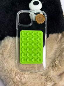 1 buc 24 ventuză silicon suport de depozitare, reutilizabil gresie prindere ventuză adeziv covoraș suport telefon