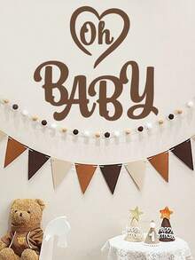 Shower Party Decoration Stickers 1 Piece Pvc Material Removable Wear-Resistant Stickers Suitable For Wall Decoration Home Decoration Arch Decoration Wall Stickers Stickers Make Your Life A New Look Holiday Decoration Stickers Birthday Graduation Gifts