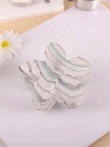 1pc/6pcs Flocked Wave Plumeria Hair Clips, Suitable For Women's Daily Life, Casual, Party, Commuting, Vacation - Hair Accessories, Best Gift Choice For Celebrating Festivals, Birthdays, Anniversaries Or Graduations For Girlfriends And Mothers
