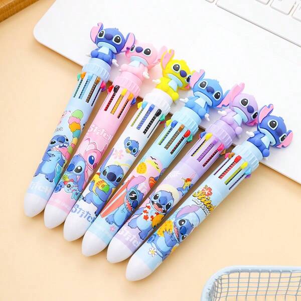 Sanrio 6/5/4/3/2 buc Pixuri neutre cu desene animate, Rechizite de scris pentru studenți, Pixuri cu bilă cu desene animate, Pixuri cu bilă cu 10 culori, Pixuri de planificator colorate, Markere de artă, Pixuri de evidențiat, Pixuri de semnătură pentru studenți, Papetărie creativă, Rechizite pentru întoarcerea la școală, Rechizite școlare, Pixuri cadou