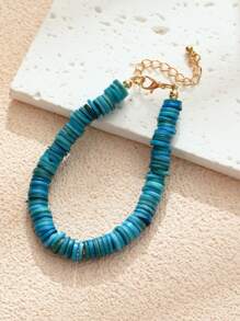 1/2/3/6/9pcs Multi-Color Natural Shell Asymmetrical Stone Sea Star Necklace Bracelet Set, Suitable For Women Spring/Summer Daily, Beach, Holiday & Casual Wear
