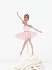 12 pezzi Decorazioni per cupcake da ballerina, piccole ballerine in tutù colorati, stuzzicadenti per torta per festa di matrimonio, anniversario, compleanno, festa di nascità, forniture per feste e pasticceria