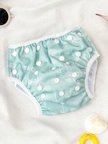 1件装可重复使用防水游泳尿布，适合9个月至3岁的幼儿 - 彩色 - 查看 9