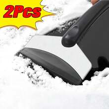 Pala de nieve multifunción para coche, herramienta de descongelación de parabrisas de invierno, raspador de hielo, herramientas de eliminación de nieve de vidrio, accesorios para automóvil, 2 uds. - 2 piezas - Ver 1