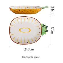 1pcs Creative Fruit Series Hand-Painted Ceramic Tableware Cute Red Strawberry Lemon Pineapple Rice Dish Plate Salad Bowl - Lemon-bowl - View 8