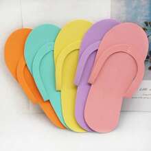 1/5/10pcs Foldable EVA Bathroom Anti-Skid And Odor Proof Flip Flops, Summer Travel Hotel Portable Flip Flops, Hot Spring Foot Massage Slippers Foam Flip Flops Anti-Skid Slippers, Flip Flops Multi Color Foldable Foot Massage Slippers Are Suitable For Guests' Salon Spa Hotels, Summer Hotel Travel Portable Flip Flops Back To School