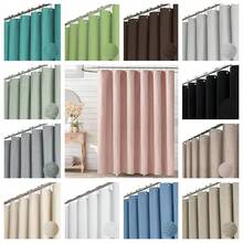 1pc Linen-Like Shower Curtain, 230g/M² Heavy Duty Washable Fabric Shower Curtain Set, Bathroom Hotel Bath Tub Thick Fabric Curtain, Valentines, Mother's Day, Wedding Holiday Home Decor, Includes 12 Metal Hooks Room Decor Bathroom Accessories Back To School - Multicolor - View 3
