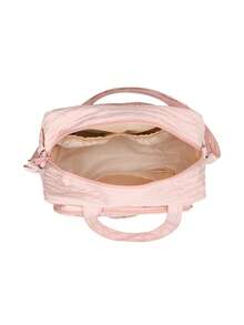 1 件多功能妈咪包，ins 风格轻便手提包/单肩包/斜挎包，大容量刺绣保温妈咪包 - 粉色 - 查看 4