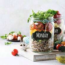 1pc 120 Sheets/Roll Waterproof PVC Reusable Blackboard Sticker, Kitchen Organization Labels, Chalkboard Memo Sticker School Supplies, Back To School - Black - View 9