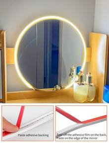 Lampu Strip LED Neon 3 Warna, 3000K-6000K Lampu LED Silikon Fleksibel Tahan Air (1m/2m/3m/4m/5m), Ditenagai USB, Kontrol Tombol, Untuk Pencahayaan Rumah Pintar Suasana Putih Hangat, Teknologi Peredupan Cerdas, Lampu Strip Suasana Peredupan Fleksibel untuk Siaran Langsung dan Pencahayaan Cermin Rias - Putih - View 10