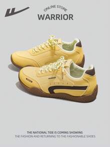 WARRIOR 1 Pair Women's Flat Leather Casual Outdoor Daily Versatile Fashion Sporty Shoes