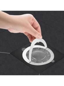 10pcs/20pcs Disposable Shower Hair Catcher Drain Cover, Bathroom Sink Strainer, Drain Stopper, Tub Bath Hair Catcher Trap Filter Sticker Back To School