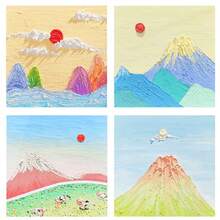 1 Notebook, 80 Sheets Oil Painting Style Sticky Notes, High-Quality Student/Planner Use, Minimalist Ins Style Landscape Memo Pad (Random) - Square - View 7