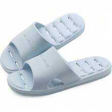 New-  Women's Shower Slipper, Quick Rying Non-Slip Slippers, Bathroom Hou & Pool San, In-Oor Slipper For Gym, Soft Sole, Beige, Size S, M, L, XL - 藍色 6-7 小姐 5-6 男士 - 查看 1