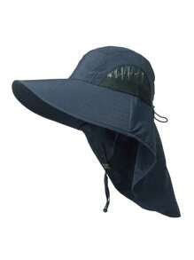 UV Protection Hat, Summer Outdoor Sunscreen Hat For Men & Women, Wide Brim Sun Hat With Face & Neck Cover, Suitable For Fishing