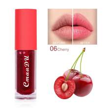 CmaaDu 1pcs Fruit Moisturizing Color Change Lip Gloss Lasting Waterproof Lipstick Non-Stick Cup Does Not Fade