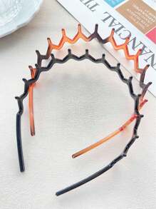 1pc Mother's Day Leopard Patterned Hair Hoop, Fashion Elegant Casual Minimalist Resin Material Girls Solid Shiny Leopard Tooth Headband Hair Accessory Set, Suitable For Daily, Commuting, Bathing, Makeup, Fixing Messy Hair, Wavy Hair Hoop, Hairband, Hair Hoop Headbands