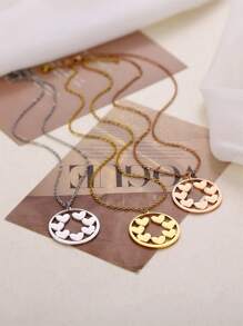 Customized Multi-Name Necklace Heart-Shaped Couple Necklace, Minimalist Style Personalized Necklace With Multiple Names Of Family Members, Stainless Steel DIY Name Necklace Student Teacher Back To School Season Jewelry