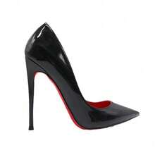 Women Pumps - Black [9cm Red Bottom] - View 4
