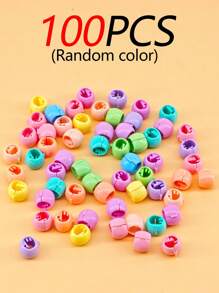 100/50/10 Stück (zufällige Farbe) neue farbenfrohe perlenbesetzte Haarclips, süße Mini-Klemmen, tägliche Haarstyling-Clips, Pony & Seitenhaar-Clips, Haarzubehör, flache Krallenklemmen, Clips für Haare, Haarspangen, Haarschlaufen
