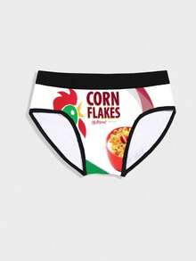 3件装零食图案印花男士宽松内裤 - 彩色 - 查看 9