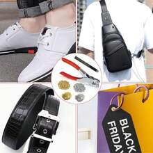 202/402pcs 6mm Snap Eyelets Kit, Gold & Silver Color Snap Eyelets Set With Pliers, Punching & Sewing - Multicolor - View 5