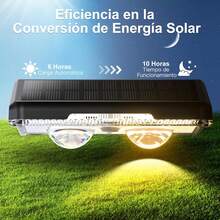 Quntis Luces Solares Exterior 4Pcs, 11 Modos de Color (Blanco Cálido/Frío/RGB) Lámpara Pared, Lámpara Solares LED Exterior Jardin, Encendido/Apagado Automático Luz Solares para Patio Pasillo Cochera - Blanco Cálid - Ver 9