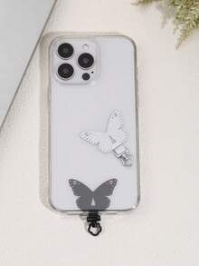 360°旋转超薄0.2mm手机支架板，304不锈钢手机夹，手机挂绳配件，单扣垫，超薄防丢背贴，坚固连接垫，单耳机夹，通用腕带金属垫贴纸夹 - 彩色 - 查看 6