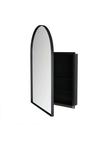 Wand Spiegel Combined Cabinet Bathroom Hallway Door Organization System Inside view 6