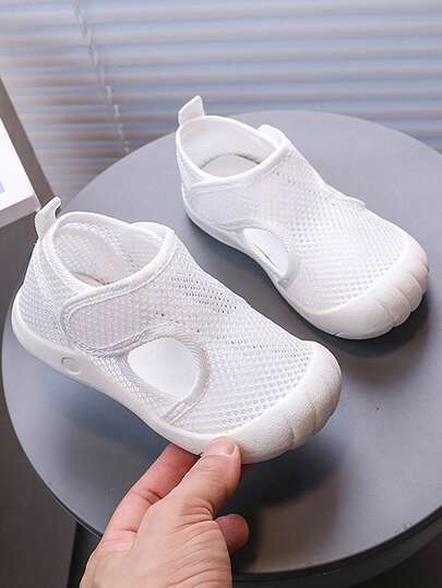 Summer New Breathable Mesh Sandals, Toddler Boys' Closed Toe Anti-Kick Thin Net Sandals, Girls' Camouflage Beach Shoes, Soft Bottom Non-Slip Infant Fashion Sandals