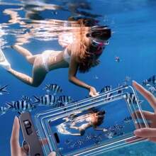 Wasserdichte Handytasche mit hochempfindlichem Touchscreen, Luftpolster, wasserdichter Versiegelung, geeignet zum Schwimmen, für Unterwasserfotografie und Rafting