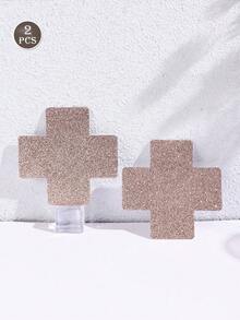 2件-10件一次性乳贴，无缝透气自粘隐形文胸，女士内衣及内衣配件，防止暴露的乳贴，婚礼摄影用品，适合狂欢 - 彩色 - 查看 21