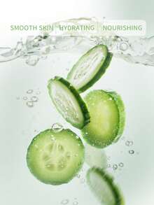 5/15pcs Cucumber Hydrating & Nourishing Face Mask, Brightens Skin, Deep Moisturizing, Refines Pores, Fades Fine Lines, Soothing & Softening, With Natural Cucumber Extract, 25ml/Sheet, Suitable For All Skin Types