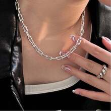 VKHK قلادة سلسلة حذوة الحصان من الفولاذ المقاوم للصدأ مطلية بالذهب عيار 18 قيراط، بأسلوب الباك، مناسبة للرجال والنساء للاستخدام اليومي كهدية