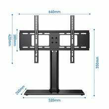 Soporte de pared para monitor de TV de 14 a 42 pulgadas, negro, máximo 80 kg, modelo - Negro - Ver 7